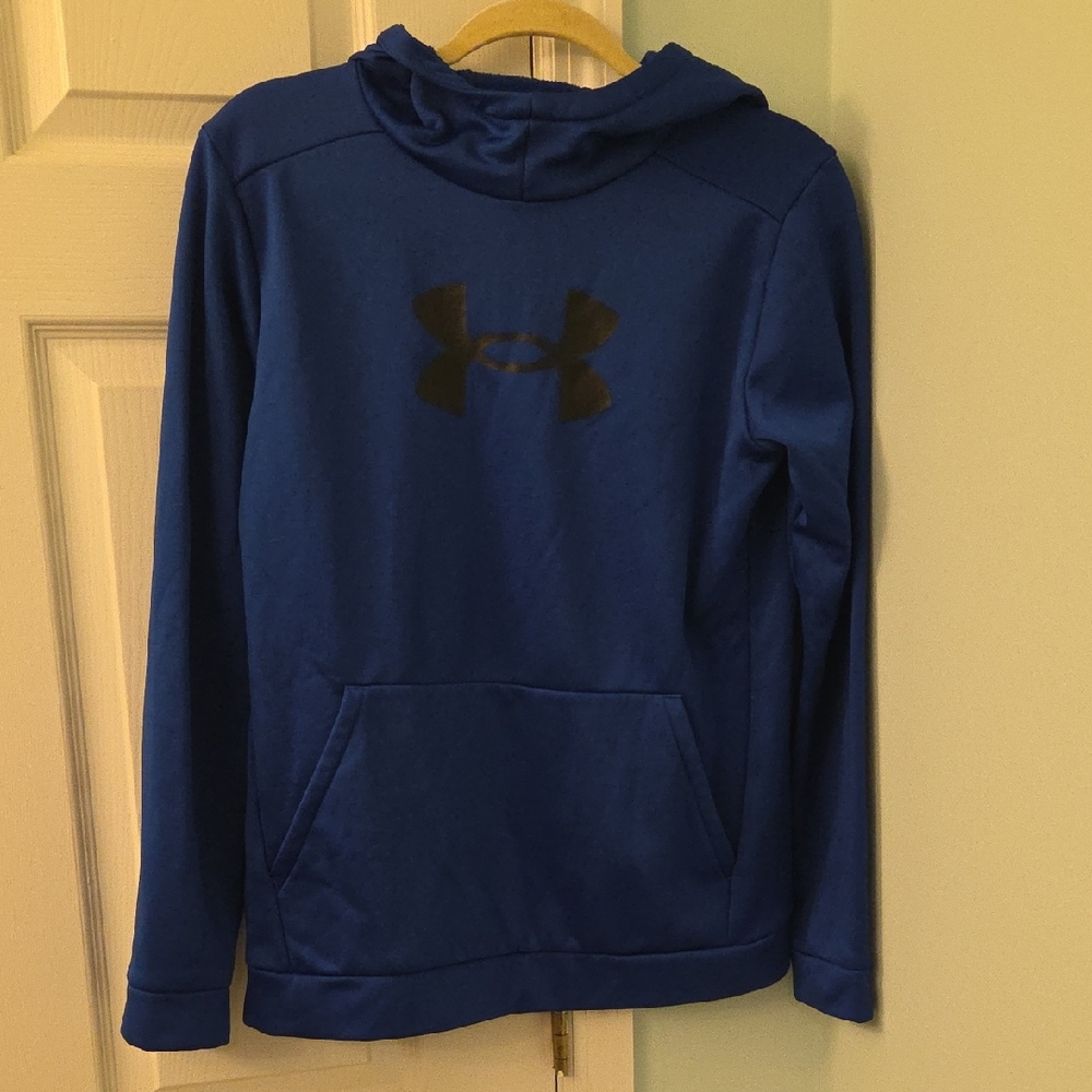 Under Armour Royal Blue Hoodie with Black Logo